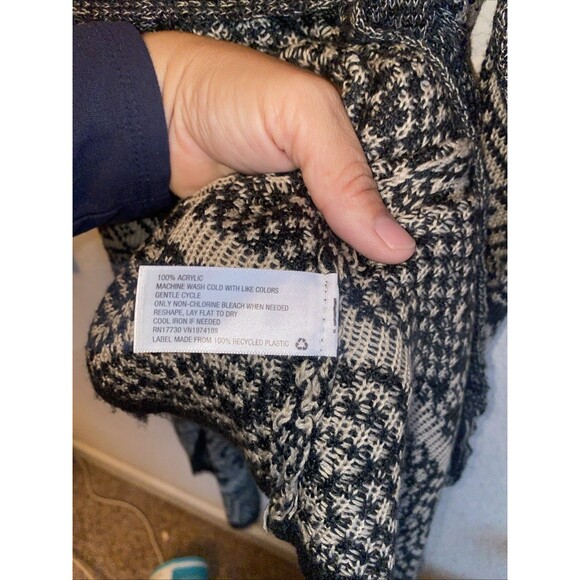 Knox Rose Western Cardigan Belt Sweater Long Cottage Boho Duster Country M Flare - Picture 8 of 8